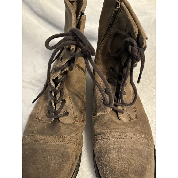 Steve Madden Mens Size 13 D Brown Suede Laces Zip Ankle Casual Boots main image 13